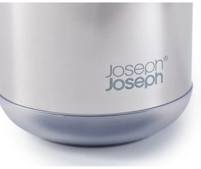 Fényes ezüstszínű rozsdamentes acél szappanadagoló 300 ml EasyStore Luxe – Joseph Joseph