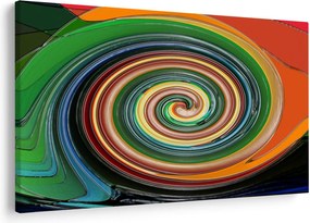 Absztrakt kép - színes spirál (90x60 cm)