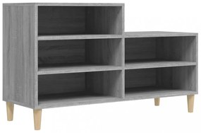 vidaXL szürke sonoma színű szerelt fa cipősszekrény 102x36x60 cm