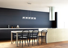 RENDL ESTRA V závěsná bílá čiré sklo 230V LED 5x5W 3000K