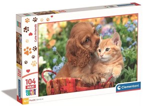 Állatos puzzle maxi 104 db-os (Cute Friends)