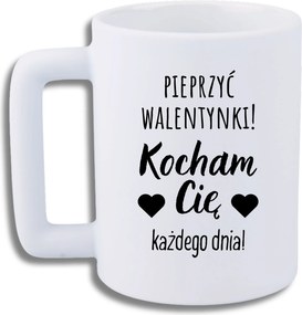 Bögre Fehér Leo Vicces Ajándék Valentin Nap Dugás Valentin Nap