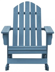 kék tömör fenyőfa kerti Adirondack hintaszék