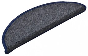 15 db sötétszürke és kék lépcsőszőnyeg 56 x 17 x 3 cm