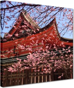Festmények 30x30 Japán templom