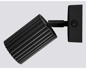 Fekete spotlámpa 8x16 cm Gleam – Sollux