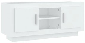 fehér szerelt fa TV-szekrény 102 x 35 x 45 cm