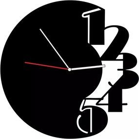 Fém Falióra 40cm Fekete Alumínium 2mm