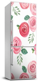 Hűtő matrica Rózsaszín rózsa FridgeStick-70x190-f-101180210