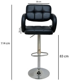 Burocci Cappa Black bárszék