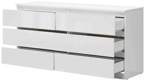 Komód Tetrix 4 (fényes fehér) . 1098482