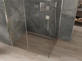 Mexen Omega tolóajtós zuhanykabin 120 x 90 cm, átlátszó, króm - 825-120-090-01-00