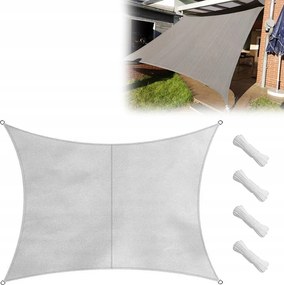 Napvitorla 4X5M Vízálló Napellenző Uv Kerti Árnyékoló