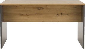 Íróasztal, grafit/tölgyfa artisan, RIOMA NEW TYP 16