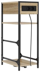 Éjjeliszekrény fiókkal sonoma tölgy 40 x 27 x 76 cm Faanyag
