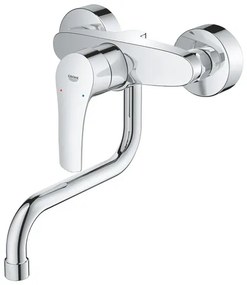 Mosogató csaptelep GROHE Eurosmart New forgó karral 150 mm króm 31391003