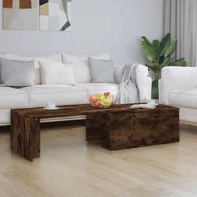 Füstös tölgy színű fatermék dohányzóasztal 150x50x35 cm