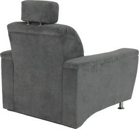 Fotel, szürke szövet, SANTIAGO