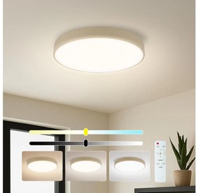 Brilagi Brilagi - Dimmelhető LED lámpatest POOL LED/36W/230V 3000–6000K Ø 30 cm bézs + távirányító BG2233