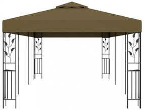 tópszínű pavilon 6 x 3 m 180 g/m²