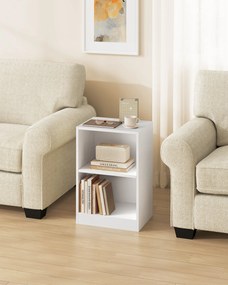 CUSTOS nyitott rekeszes éjjeliszekrény, állítható polccal, felhőfehér