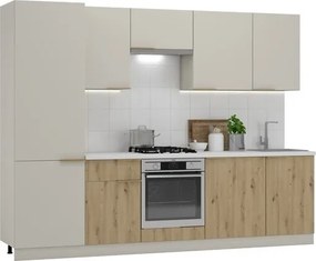 Naturel Chloe konyhabútor szett 2,8 m KSETCHLOE