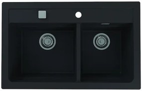 Mosogatótálca Alveus ATROX 50 / 91 fekete 50x19 cm 1132002