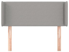 világosszürke szövet fejtámla 103x16x78/88 cm