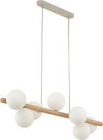 TK LIGHTING 5905 ESTERA Modern Függesztett Lámpa Bézs, Világos Fa G9 IP20