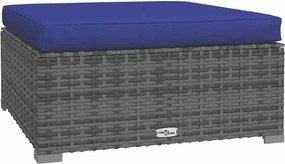 4 részes szürke polyrattan kerti ülőgarnitúra párnákkal