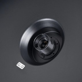 Fekete függőlámpa ø 35 cm Vito – Sollux