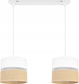 Függő Lámpa Mennyezeti Csillár Lámpabúra Boho Juta 20 CM Hálószoba Nappali