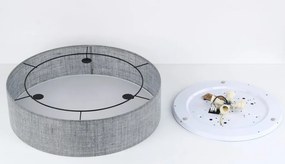 TK LIGHTING 4661 EARTH Ernyős Mennyezeti Lámpa Fehér, Grafit E27 IP20