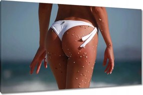 Vászonkép 120x70 Lány a tengerparton