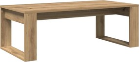 vidaXL kézműves tölgy színű szerelt fa dohányzóasztal 102 x 50 x 35 cm