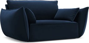 Sötétkék bársony fotel Vanda – Mazzini Sofas