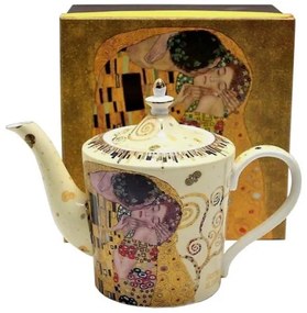 Porcelán teáskanna Klimt Csók és Életfa 1000 ml