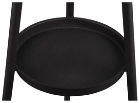 Fekete állólámpa polccal (magasság 152 cm) Colette – Trio
