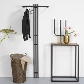 Fekete fém fali fogas 65 cm Senza – Spinder Design