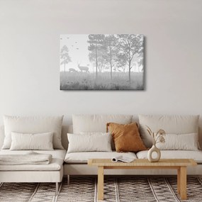 Kép - rét szarvasokkal (90x60 cm)