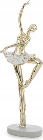 Balerina figura Arany csillogó balett ezüst ajándék dekoráció