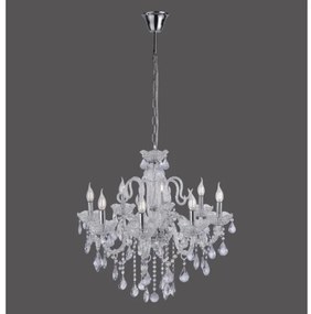 Paul Neuhaus 3081-00 - Kristálycsillár láncon GRACIA 8xE14/40W/230V