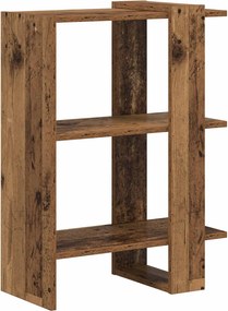 vidaXL Könyvespolc Öreg fa 52 x 25 x 71,5 cm Faanyag