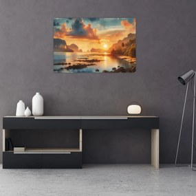 Kép - Kilátás a partról (90x60 cm)