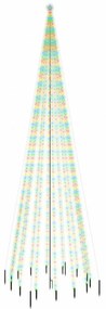 karácsonyfa cövekkel 1134 színes LED-del 800 cm