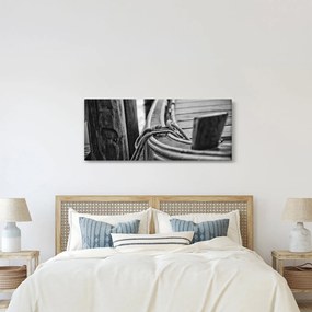 Kép - Egy kikötött hajó (120x50 cm)