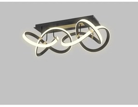 Wofi 9134-204 - INDIGO LED 64W 230V dimm. mennyezeti lámpa fekete/arany