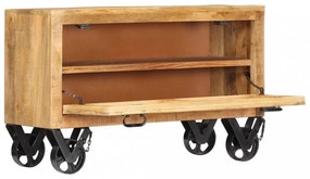 tömör mangófa cipőszekrény 86 x 35 x 55 cm