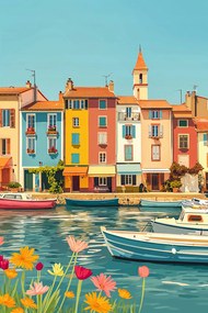 Poszter 20x30cm Többszínű tengerpart