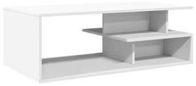 fehér szerelt fa dohányzóasztal 102 x 55 x 35 cm